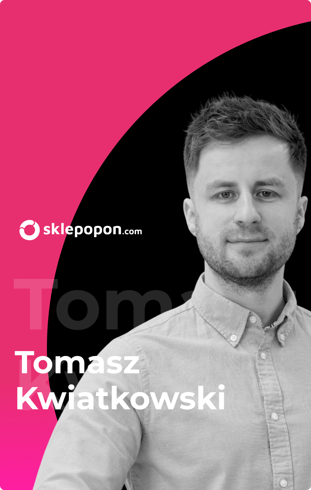 Prelegent Tomasz Kwiatkowski pion